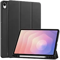 Samsung Galaxy Tab S11 Etui Tri-fold med Pencil-holder Sort