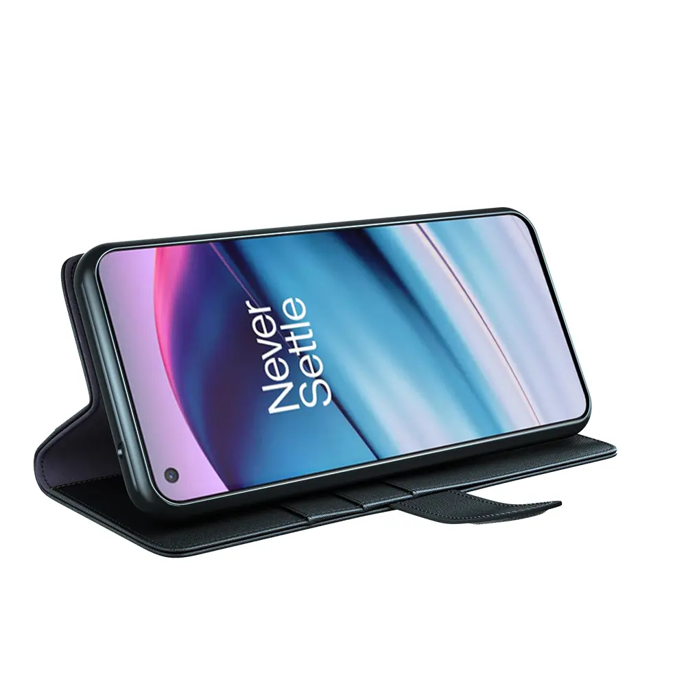 Äkta Läderfodral  OnePlus Nord CE 5G Svart