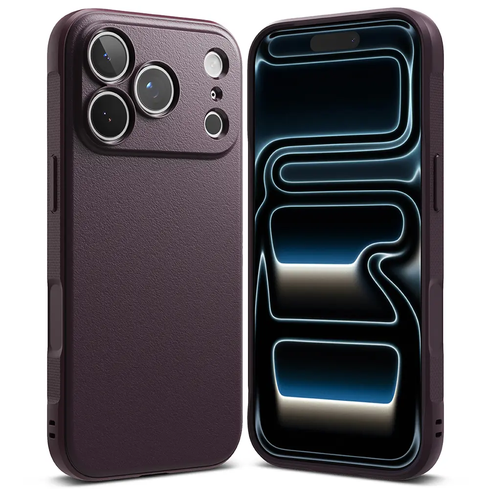 iPhone 17 Pro Onyx Skal, Dark Cherry