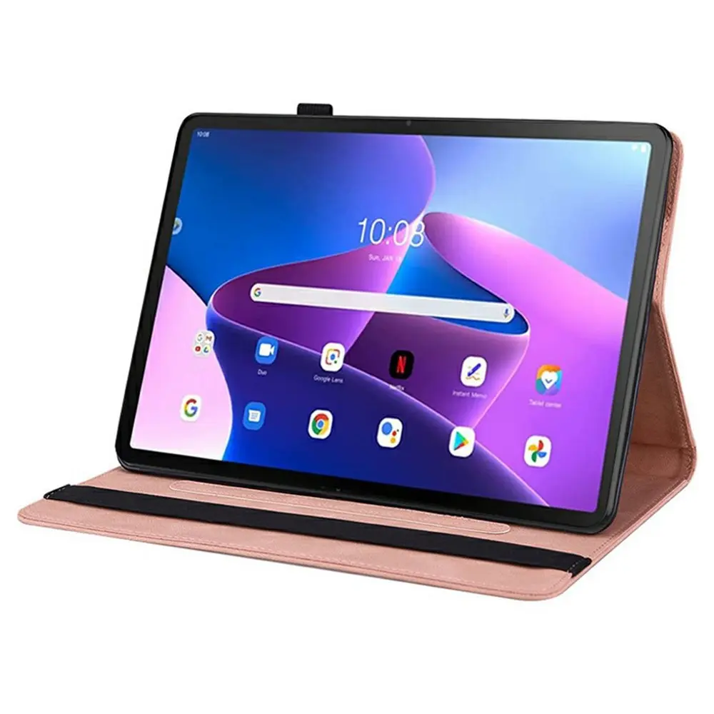 Läderfodral Fjärilar  Lenovo Tab Rosa