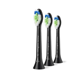Sonicare W2 Optimal White 2+1-pack borsthuvuden HX6063/88, Svart
