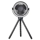 Portabel ventilator med fleksible ben, Sort