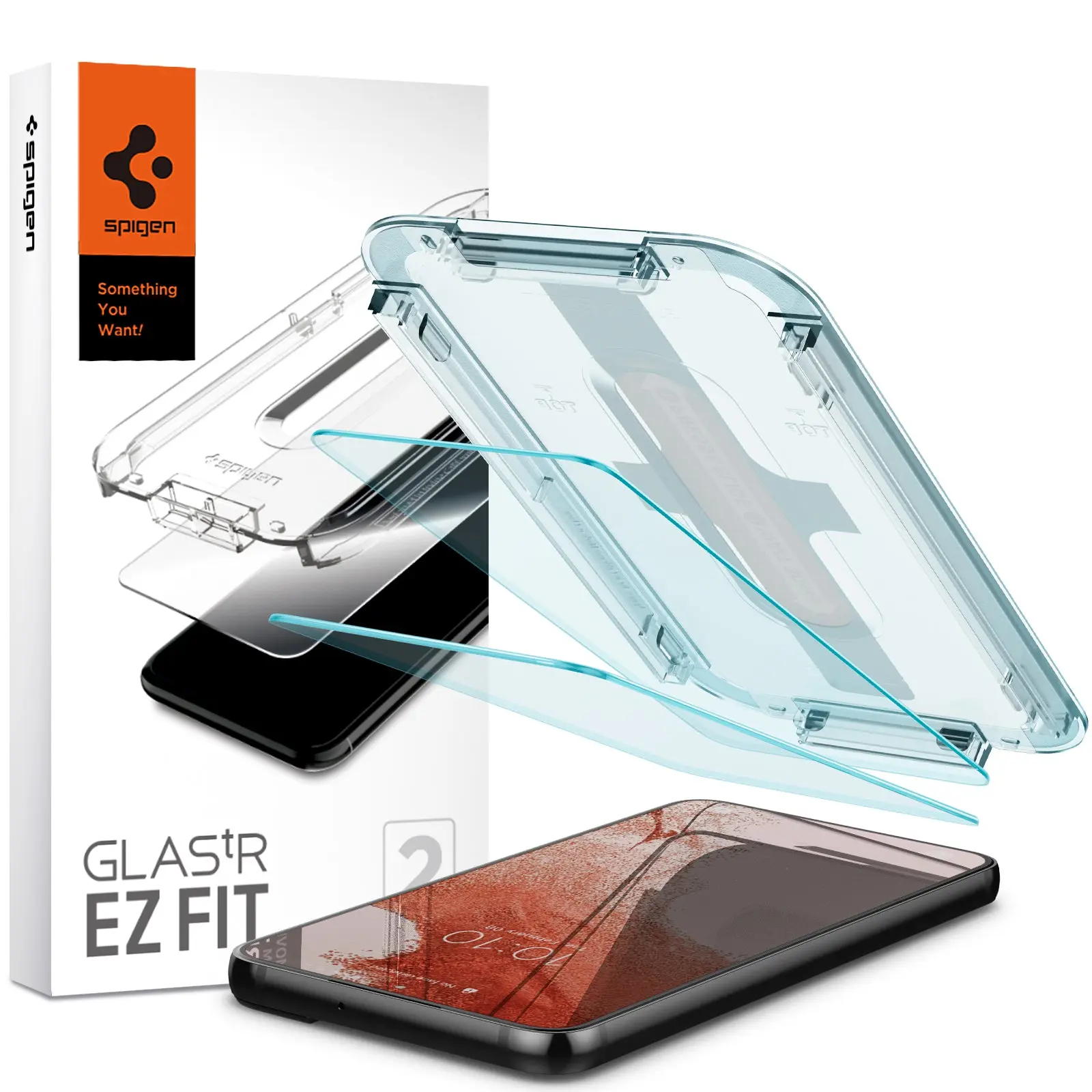 Samsung Galaxy S22 Plus Näytönsuoja asennuskehyksellä (2-pack) GLAS.tR EZ Fit
