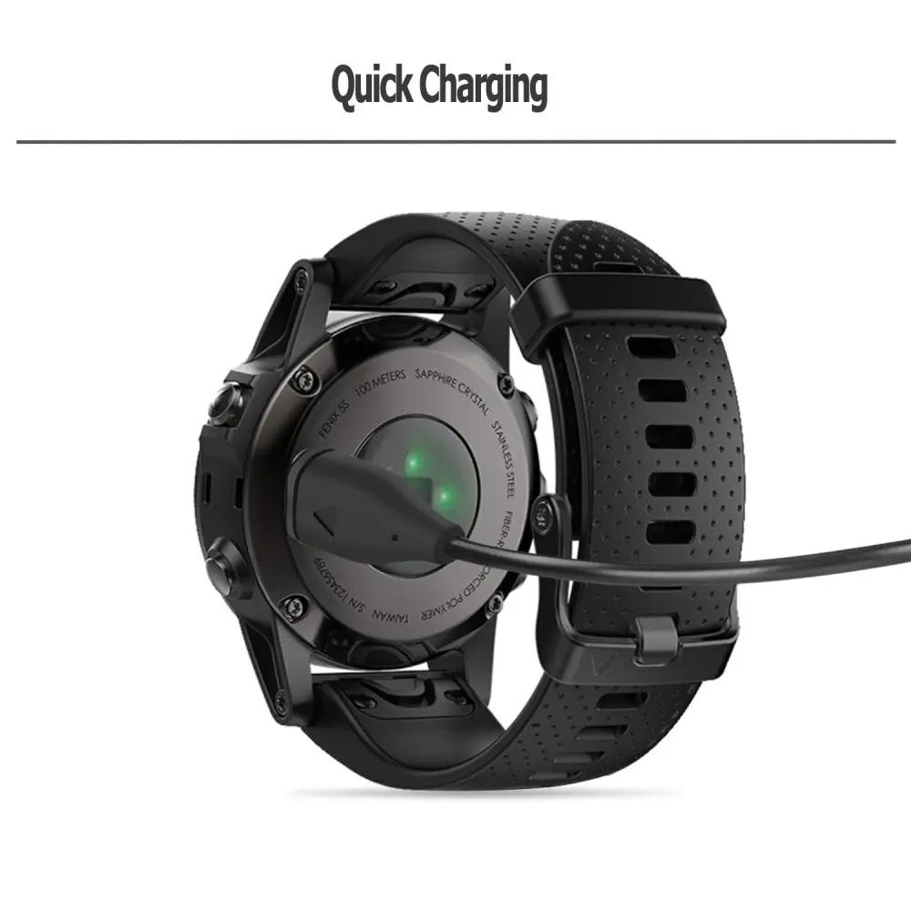 Laddningskabel 1m Garmin Forerunner 170 Svart