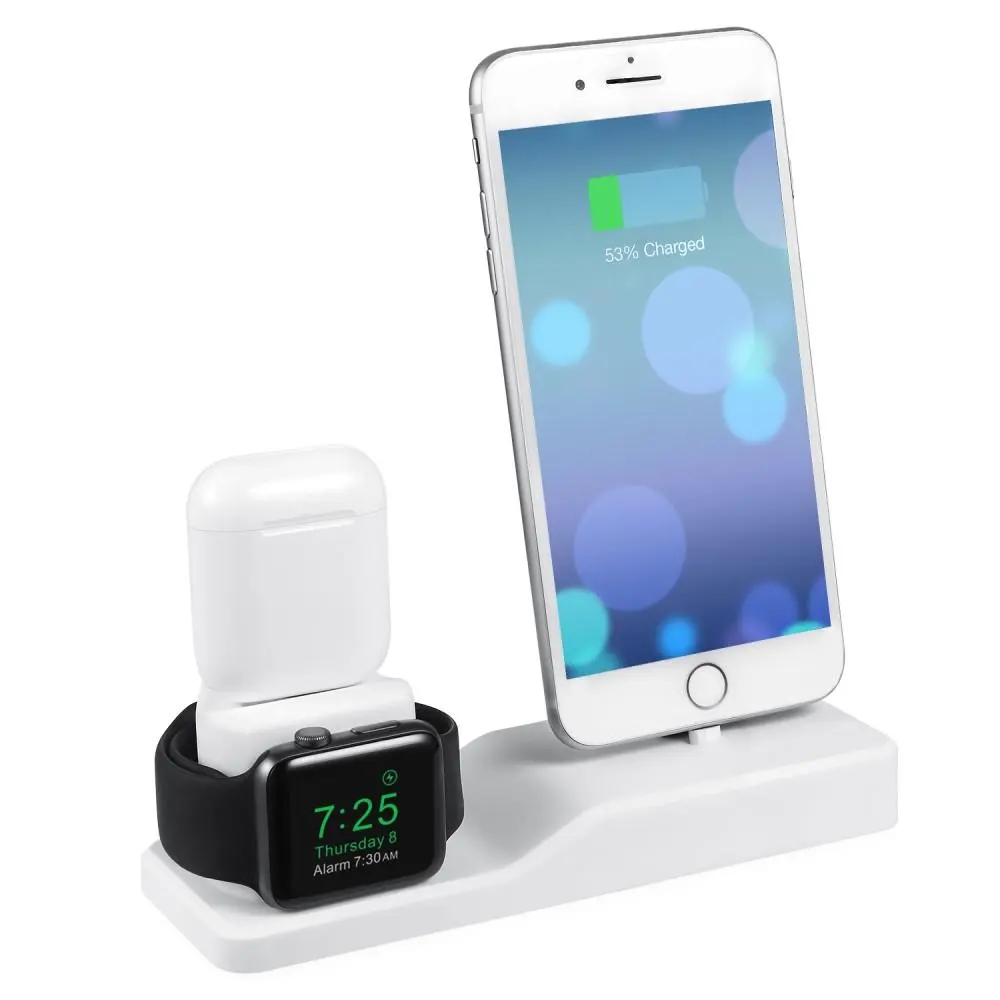 Ladestander 3-i-1 Apple AirPods/Watch/iPhone hvid
