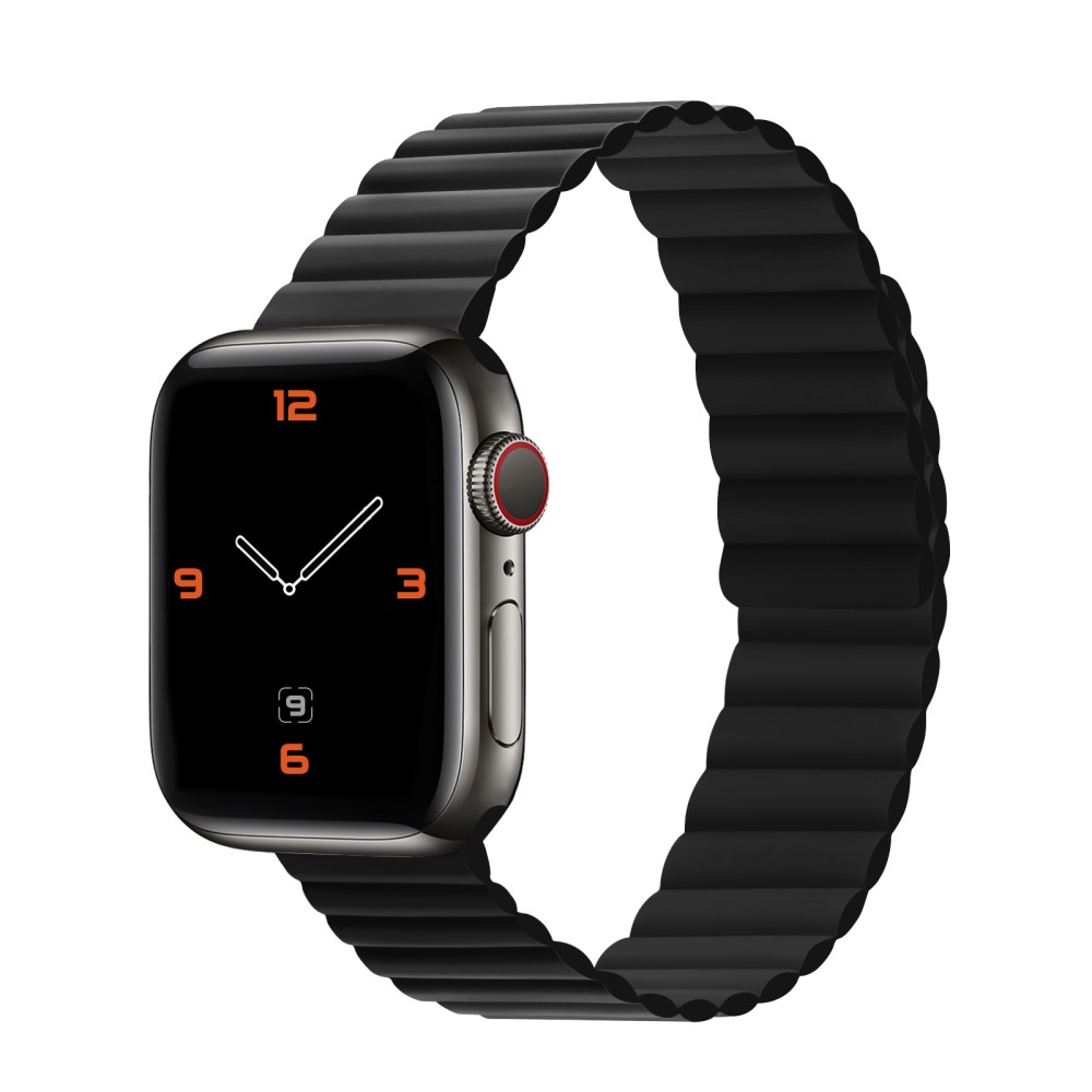 Magneettinen Silikoniranneke Apple Watch 42mm musta