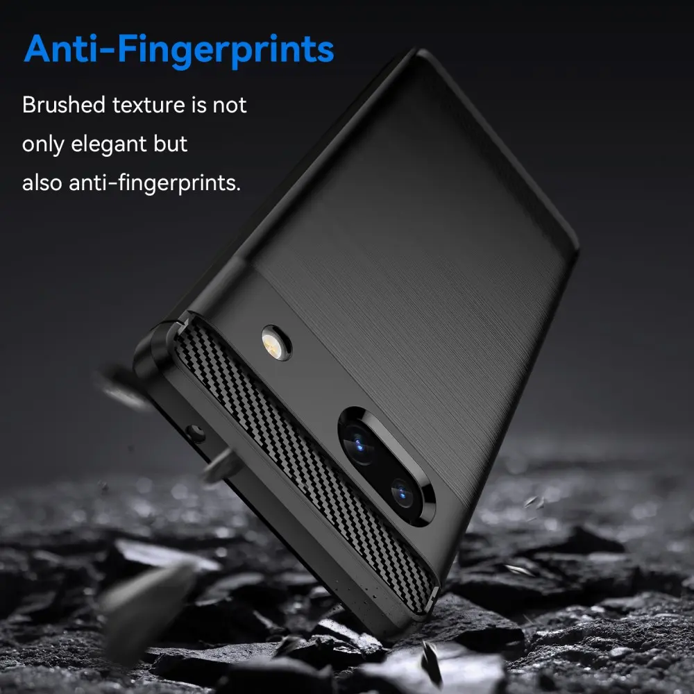 Google Pixel 7a Skal TPU Brushed Svart
