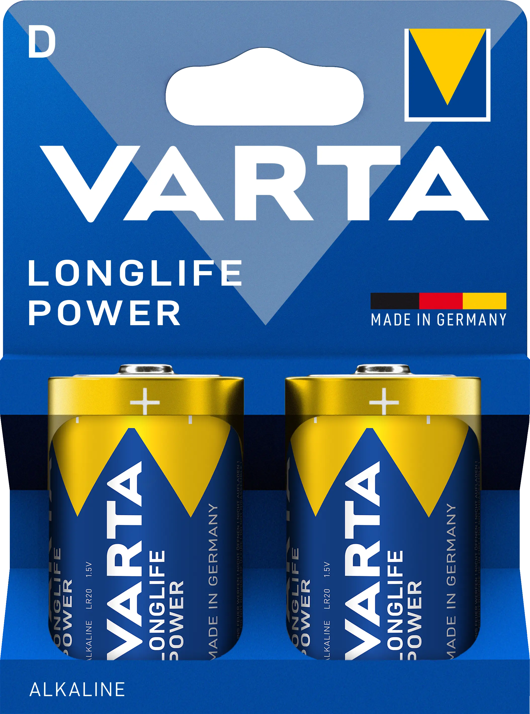 Longlife Power D-batteri LR20 1.5V (2-pack)