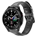 Leather Watch Band Samsung Galaxy Watch 6 Classic 43mm Black
