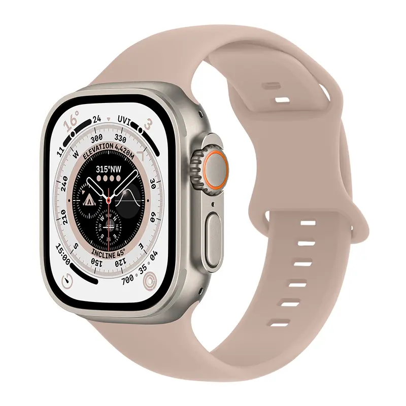 Apple Watch SE 44mm Reim Silikon Rosa
