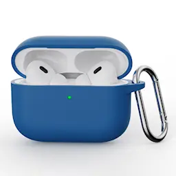 Silikondeksel med karabinkrok Apple AirPods Pro 3 Mørke blå