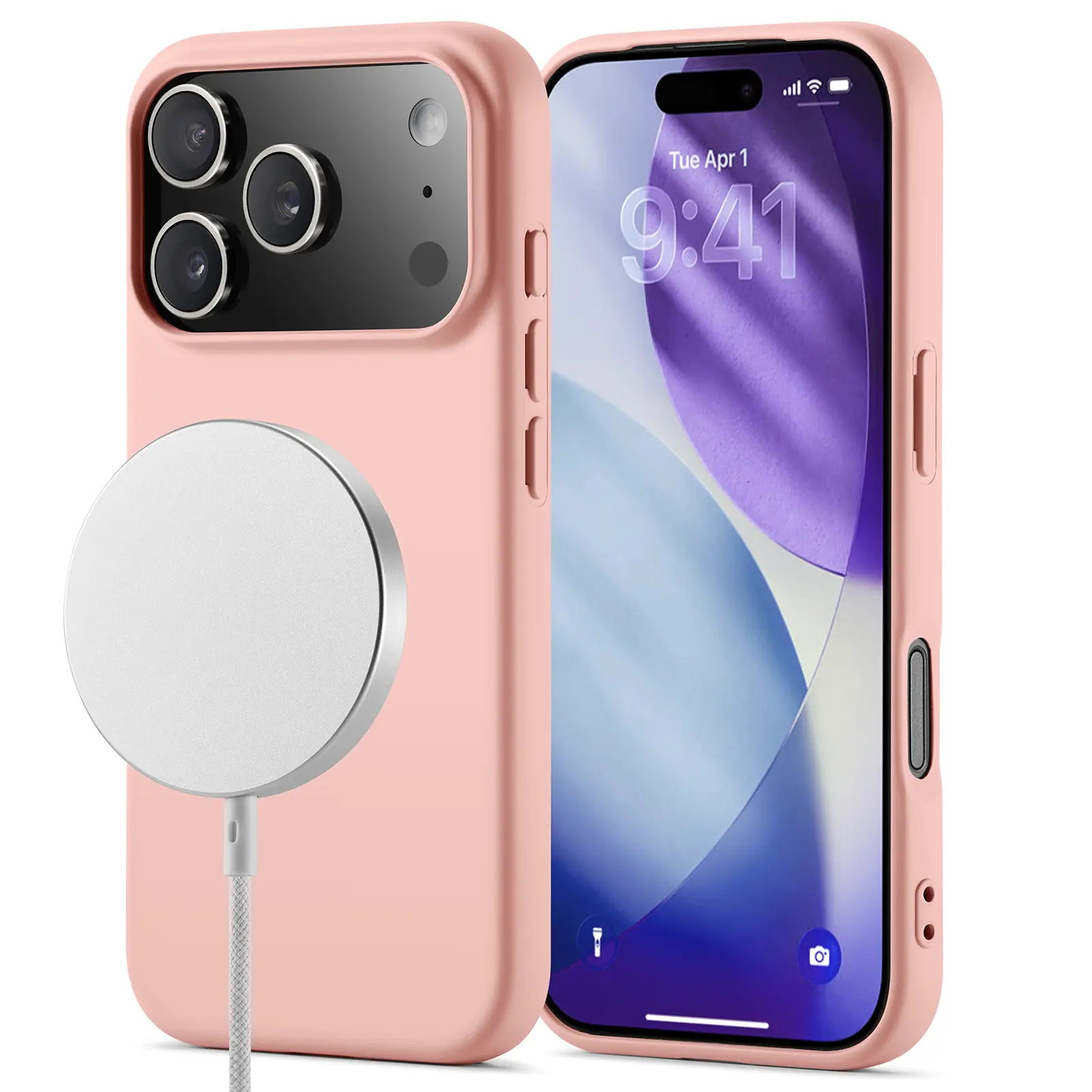 TPU Skal MagSafe iPhone 17 Pro Max Rosa