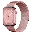 Armbånd Milanese Loop Apple Watch Series 1-3 38mm Lyserød guld