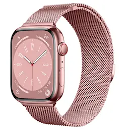 Ranneke Milanese Loop Apple Watch Series 1-3 38mm Vaaleanpunainen kulta