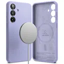 Silicone Magnetic Case Samsung Galaxy S25 Lavender