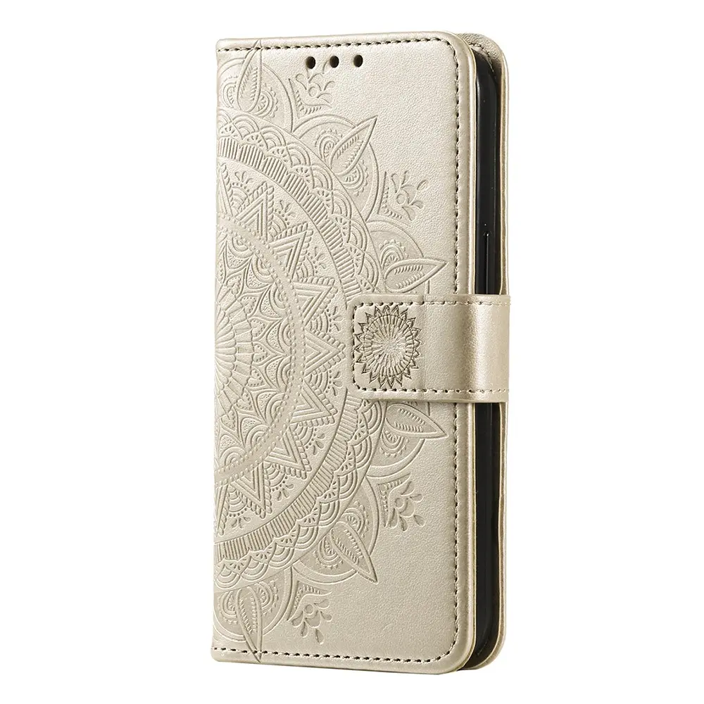 Läderfodral Mandala Sony Xperia 1 VII Guld