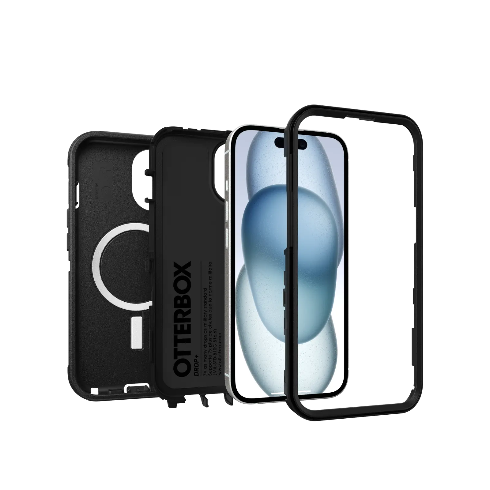 Defender Skal iPhone 15 Svart