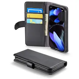 Ægte Læderetui Google Pixel 9a Sort