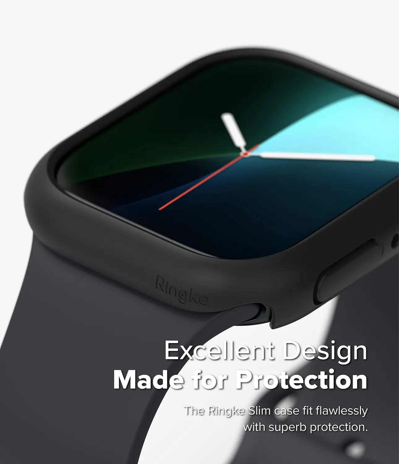 Slim Case (2-pack) Apple Watch Series 11 46mm Matte Black & Clear