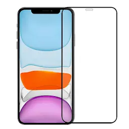 Heldekkende Skjermbeskytter Herdet Glass iPhone 12/12 Pro svart