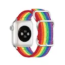 Apple Watch Ultra 2 49mm Nato armbånd regnbue
