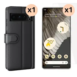 Google Pixel 8 Pro Beskyttelsessæt Mobiltaske og Skærmbeskyttelse