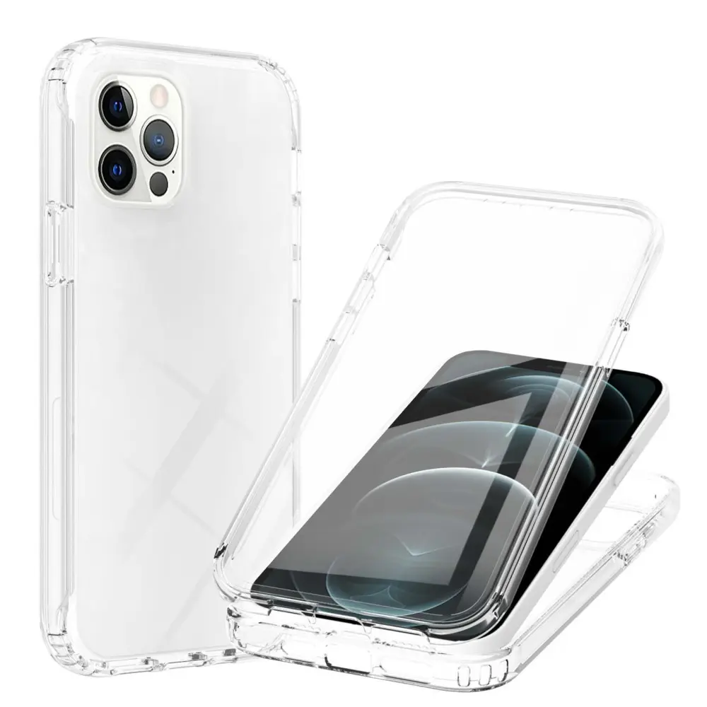 Full Protection Case iPhone 12/iPhone 12 Pro Gennemsigtig