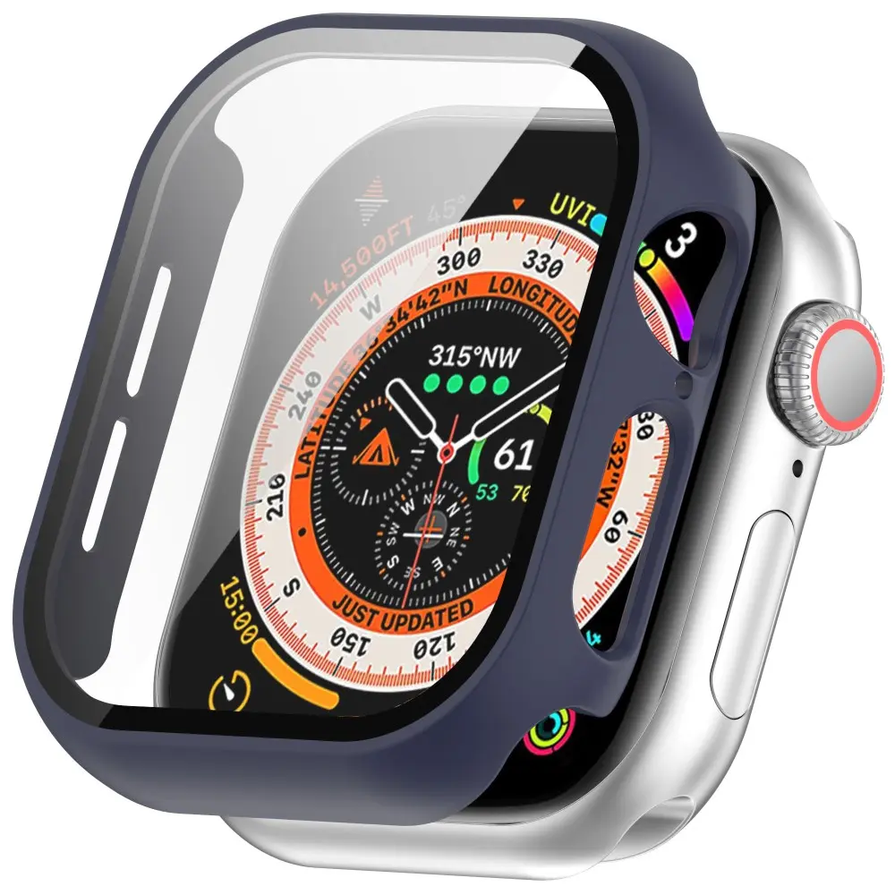 Apple Watch Series 11 46mm Heldækkende cover med indbygget skærmbeskytter, Blå
