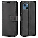 Leather Wallet iPhone 14 Plus Black