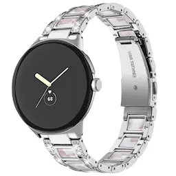 Diamond Bracelet Google Pixel Watch 3 41mm Silver Pearl