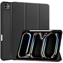 Apple iPad Pro 13 7th Gen (2024) Etui Tri-fold med Pencil-holder Sort
