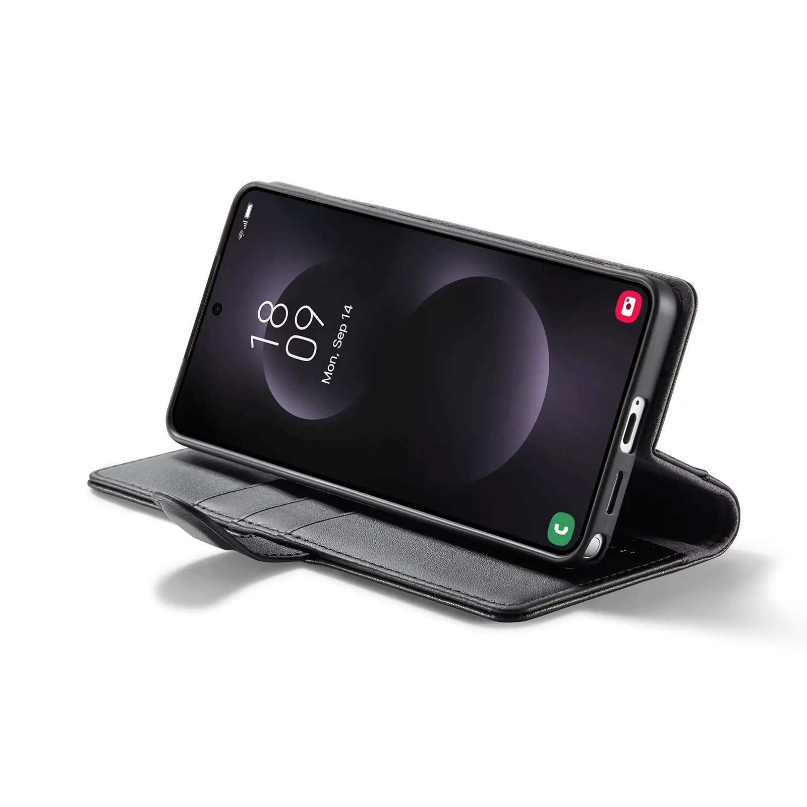 Äkta Läderfodral Samsung Galaxy S26 Ultra Svart