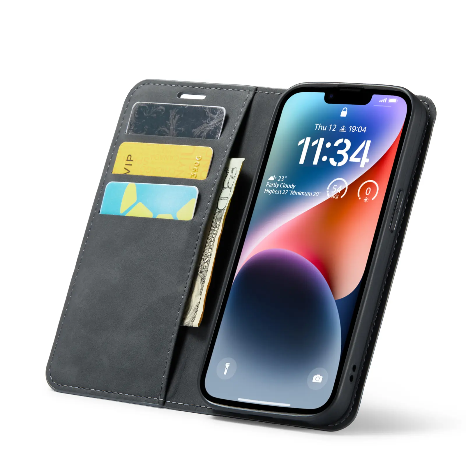 iPhone 13 Slim Mobilfodral Svart