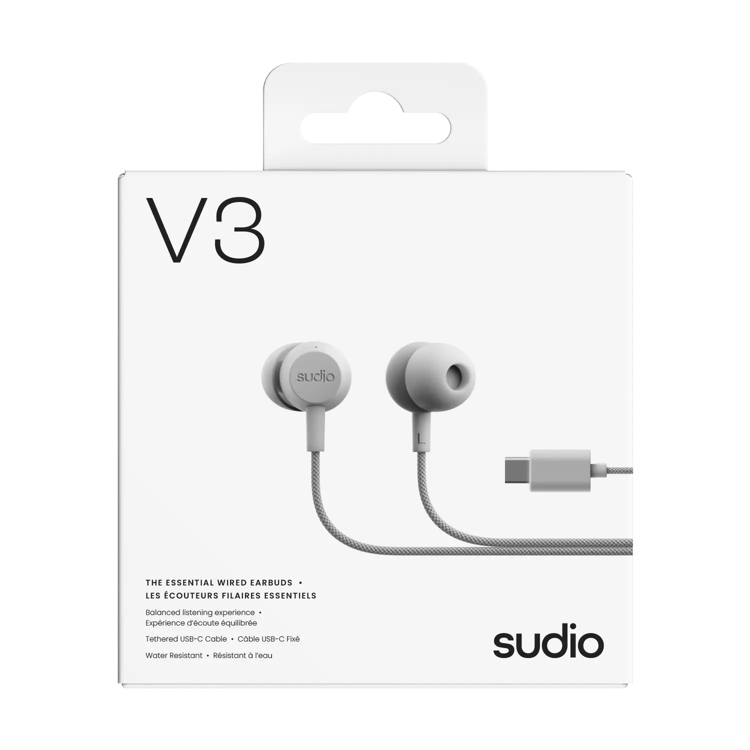 V3 Trådbundna Hörlurar USB-C Vit