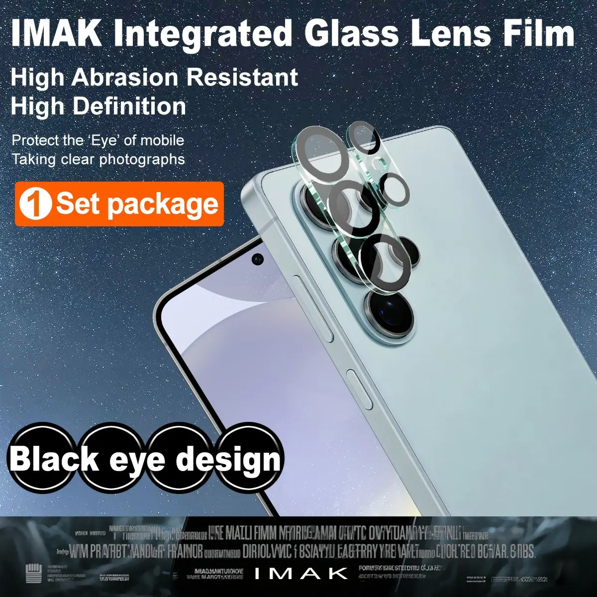 Härdat Glas 0.2mm Linsskydd Samsung Galaxy S26 Ultra Svart