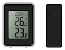 Trådløs termometer inne/ute, Svart