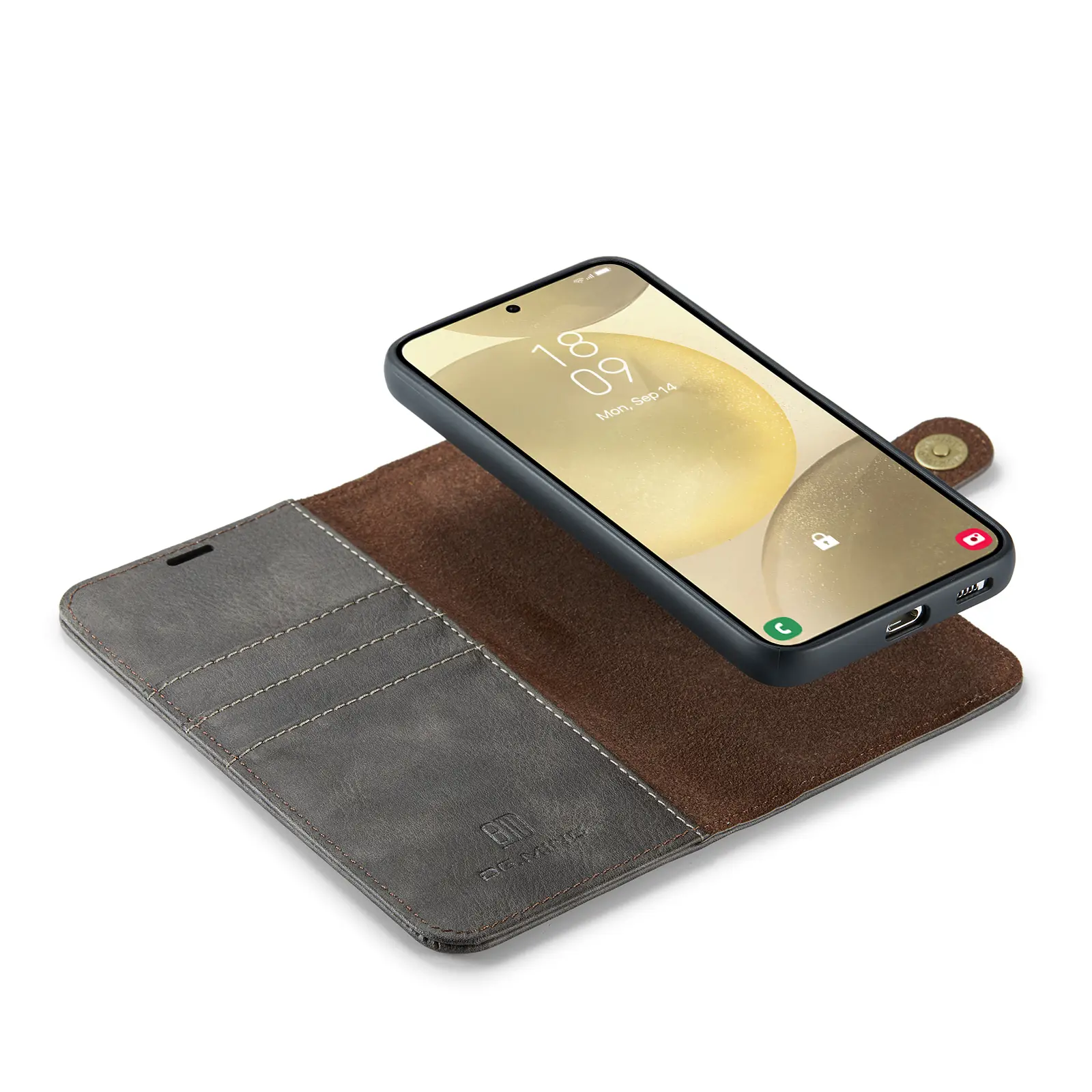 Magnet Wallet Samsung Galaxy S25 Plus Brown