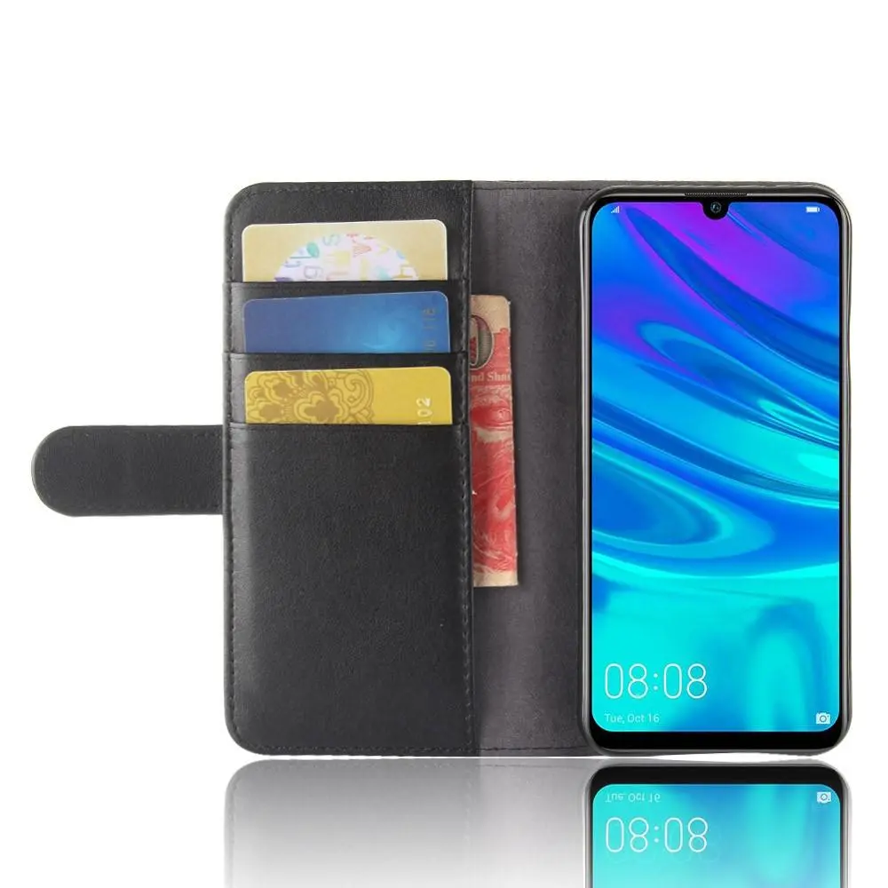 Äkta Läderfodral Huawei P30 Lite Svart