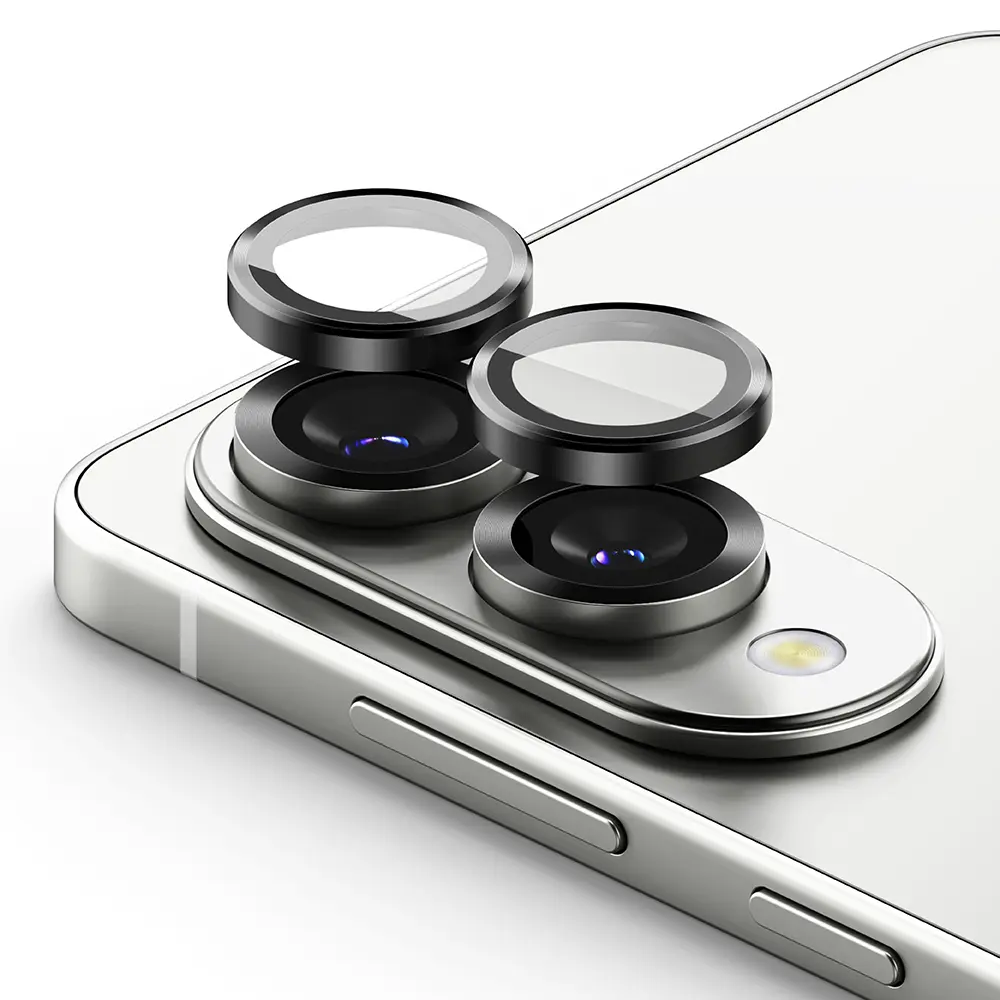 Camera Lens Frame Glass (2-pack) Samsung Galaxy S25 Edge Black