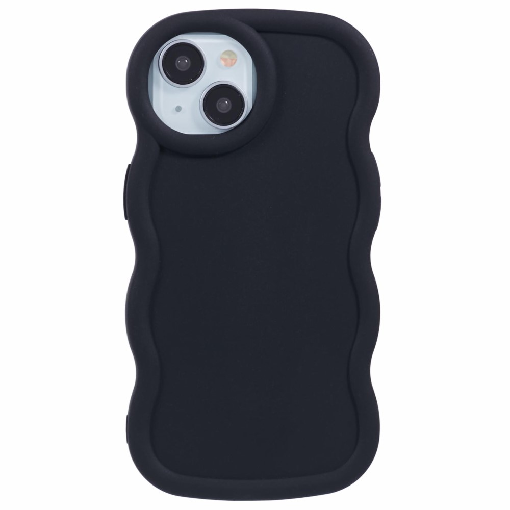Wavy Edge TPU Deksel iPhone 13 Svart