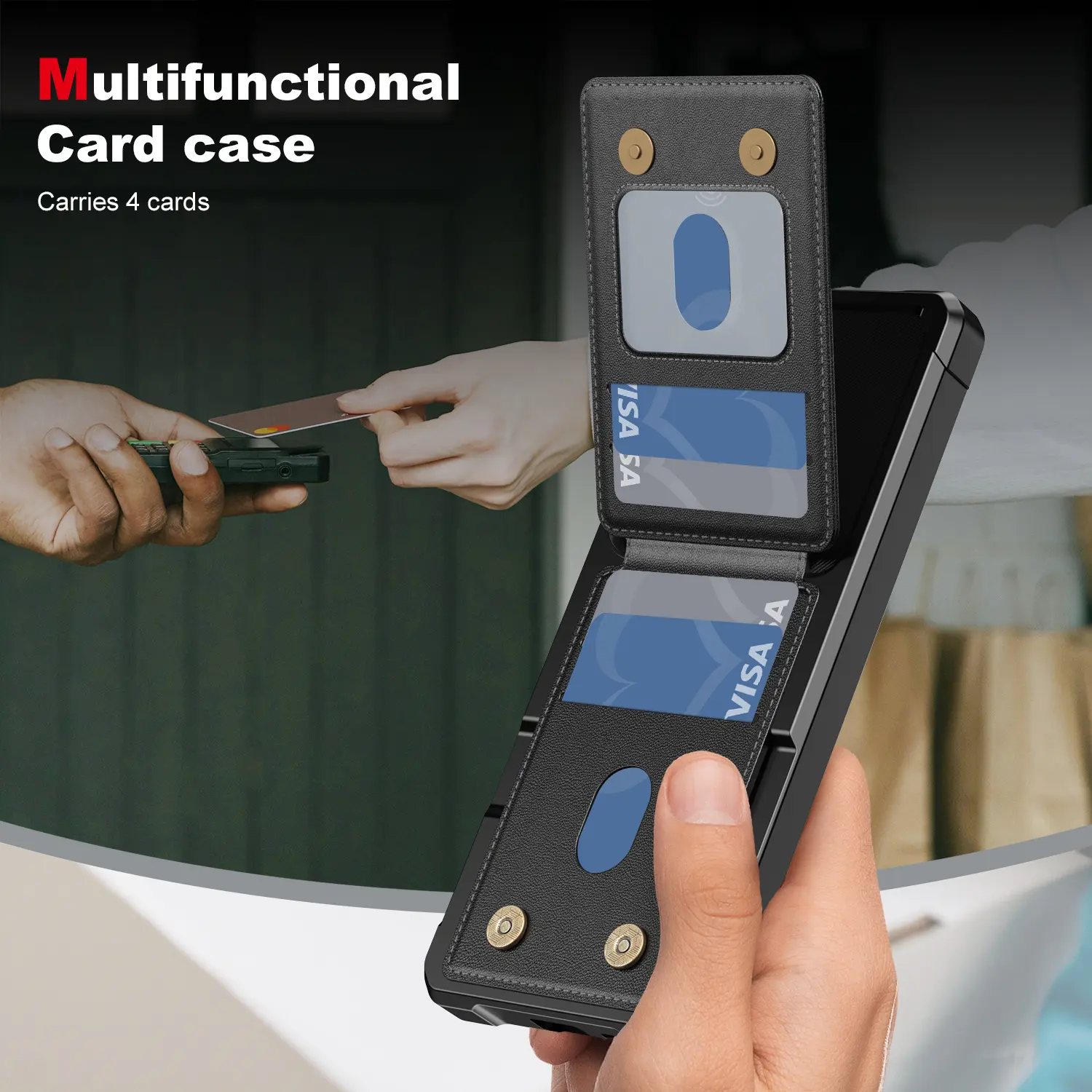 Clean Multi-slot Case Samsung Galaxy S26 Ultra Svart