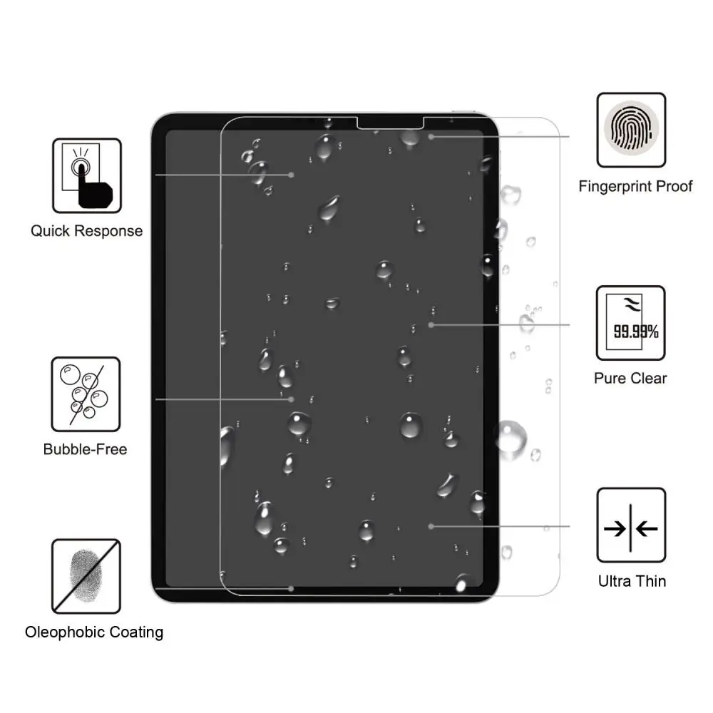 Härdat Glas 0.3mm Skärmskydd Apple iPad Pro 12.9 4th Gen (2020)