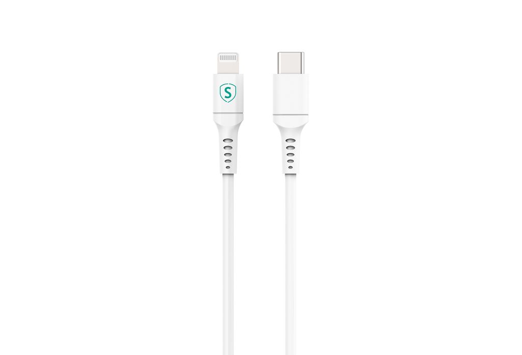 SiGN Kabel USB-C til Lightning 60W 2m, Hvit