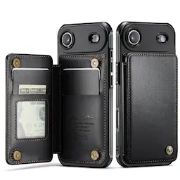 Plånboksskal RFID-skydd iPhone Air svart