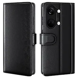Ægte Læderetui  OnePlus Nord 3 Sort
