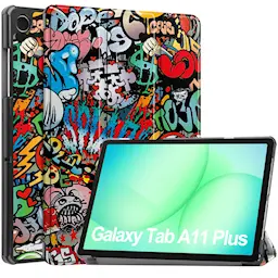 Samsung Galaxy Tab A11 Plus Tri-Fold etui, Graffiti