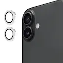 Glitter Linsebeskytter Aluminium iPhone 17 Sølv