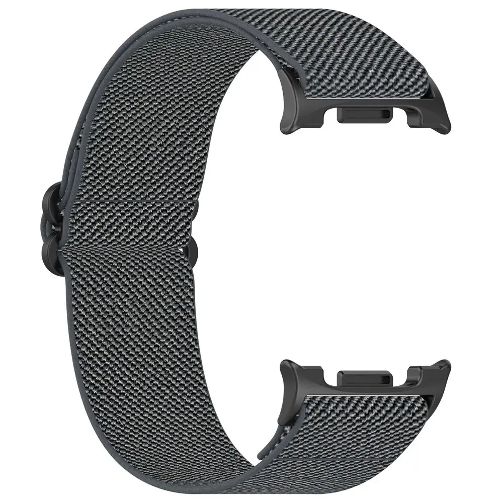 Elastiskt Nylonarmband Samsung Galaxy Watch 8 44mm Mörkgrå
