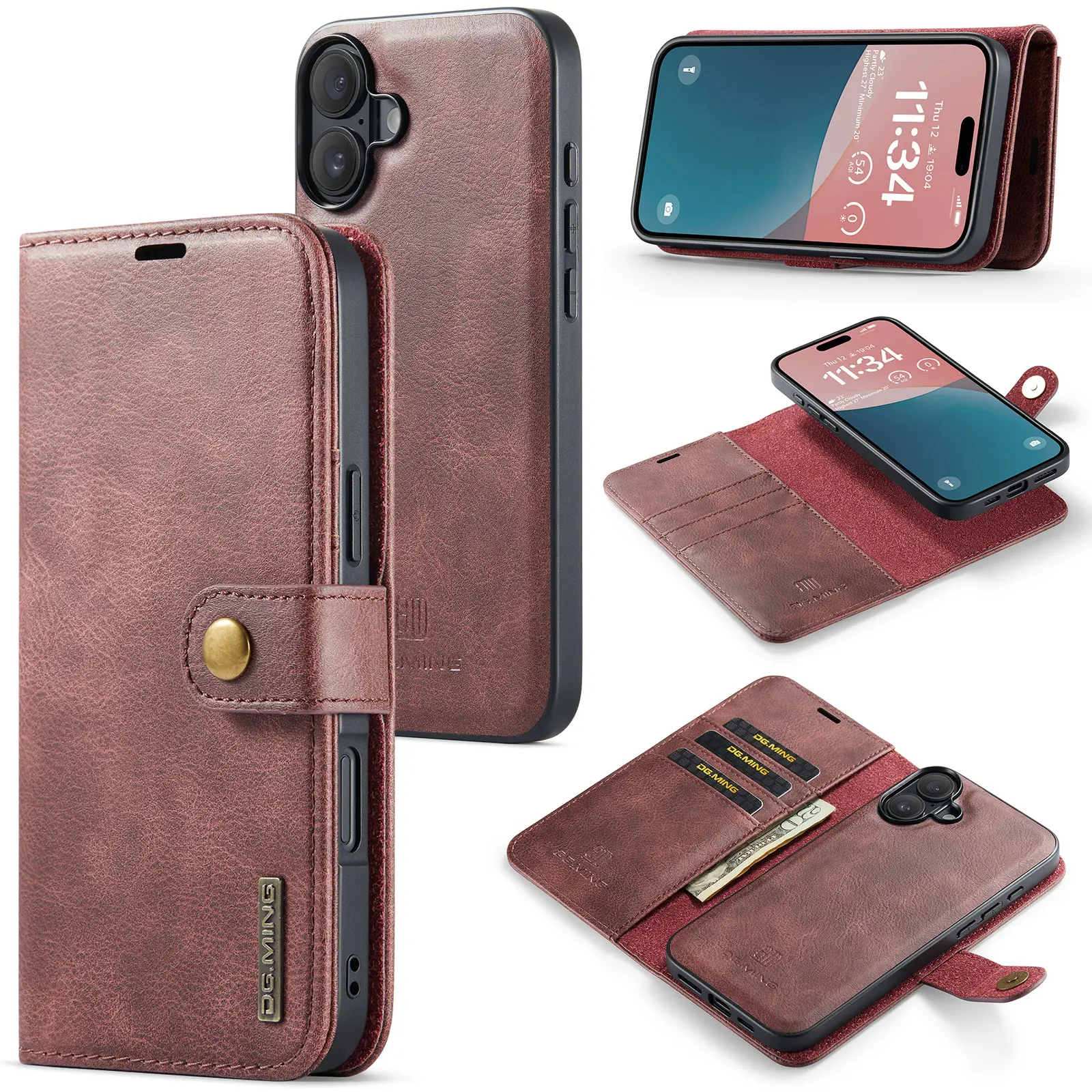 Magnet Wallet iPhone 17 Red
