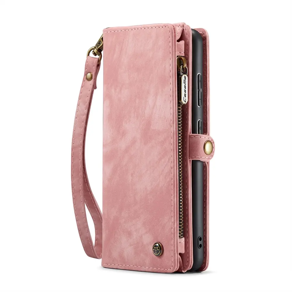 Multi-slot Plånboksfodral Samsung Galaxy S25 Rosa